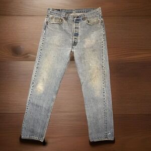Vtg Levis 501XX Jeans Mens 34x31 Faded Distressed Red Wing Tag Made in USA